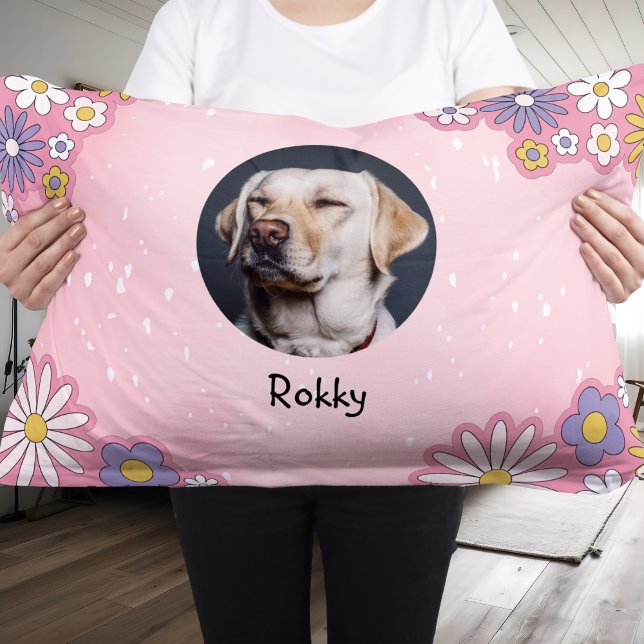 Personalized Pet Photo Pillow: Custom Name & Birth Pet Bed (Personalized Pet Photo Pillow: Custom Name & Birth Pet Bed)
