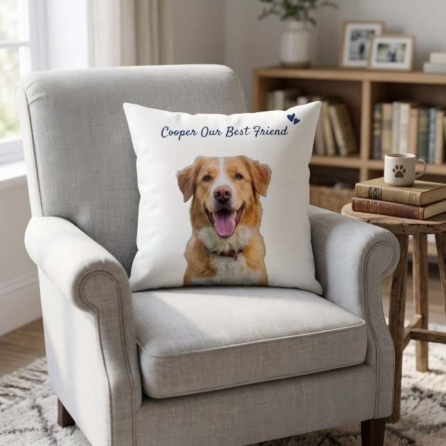  Personalized Pet Photo Pillow with Name - 20 x 20 (Creator Uploaded)