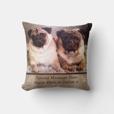 Personalized Pet Photo Pillow Your Photo And Text