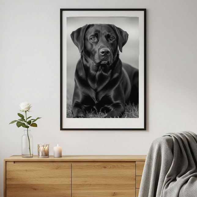 Personalized pet photo poster, pet memorial gift print (Creator Uploaded)