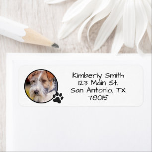Personalized Pet Photo Return Address Label