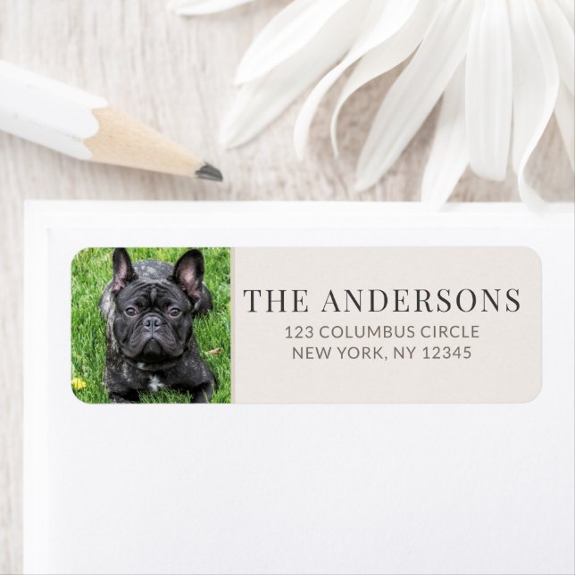 Personalized Pet Photo Return Address Label (Insitu)