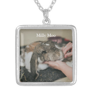  Personalized Pet Photo  Silver Plated Necklace