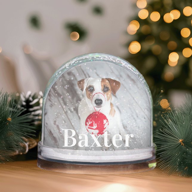 Personalized Pet Photo Snow Globe (Creator Uploaded)