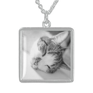 Personalized Pet Photo Sterling Silver Necklace
