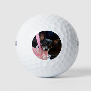 Personalized pet photo stylish and chic golf balls