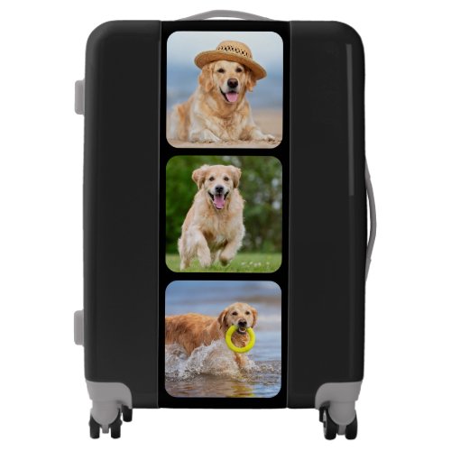 Personalized Pet Photo Suitcase Dog Lover Luggage