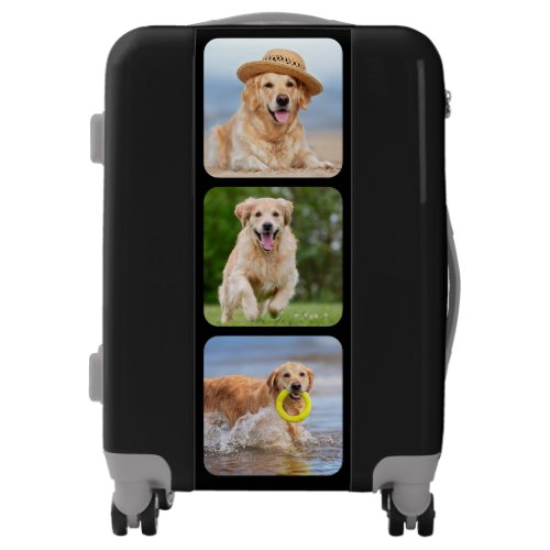 Personalized Pet Photo Suitcase Dog Lover Luggage