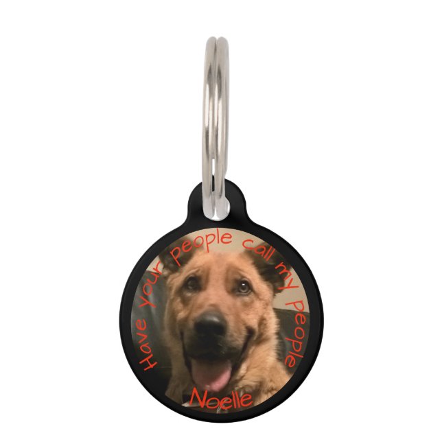 Personalized Pet Photo Tag (Front)