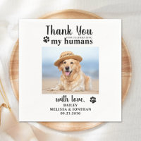 Personalized Pet Photo Thank You Dog Wedding