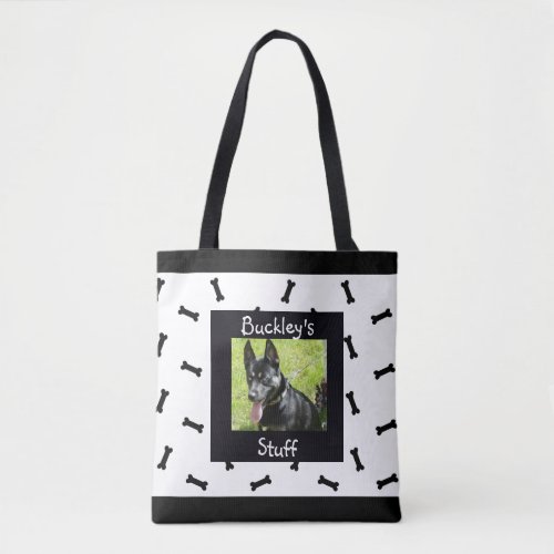 Personalized Pet Photo Tote Bag