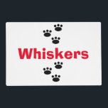 Personalized Pet Placemat<br><div class="desc">Personalized Pet Placemat for your best friend. Great for under your pet's dishes and it wipes clean! The back my be customized too!</div>