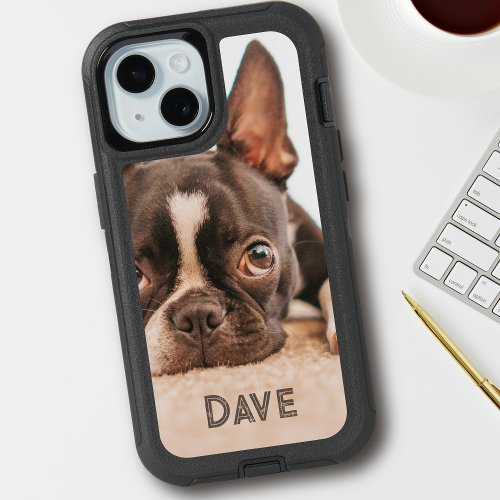 Personalized Pet Portrait Custom Dog  Cat Photo iPhone 15 Case