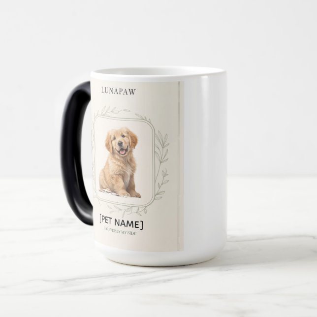 Personalized Pet Portrait Mug (Front Left)