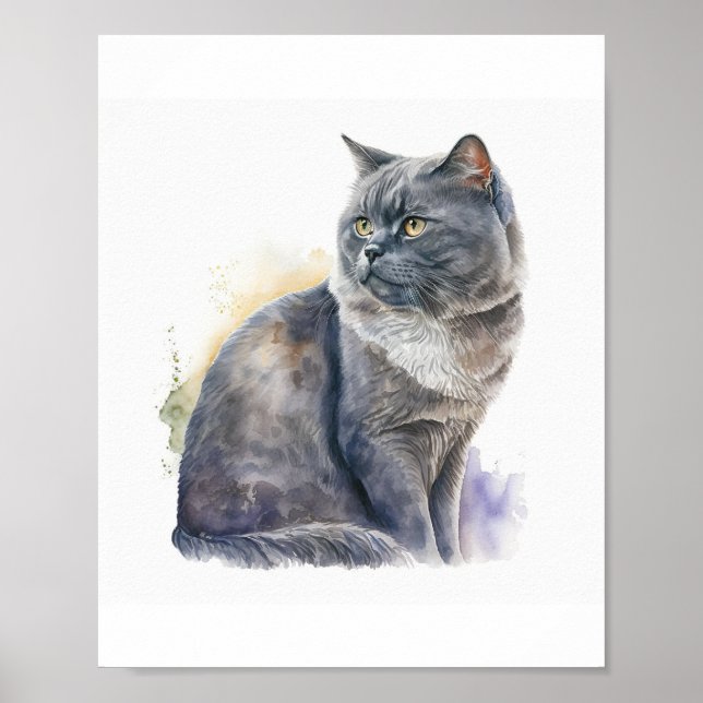 Personalized Pet Portrait, Pet Gift Poster (Front)
