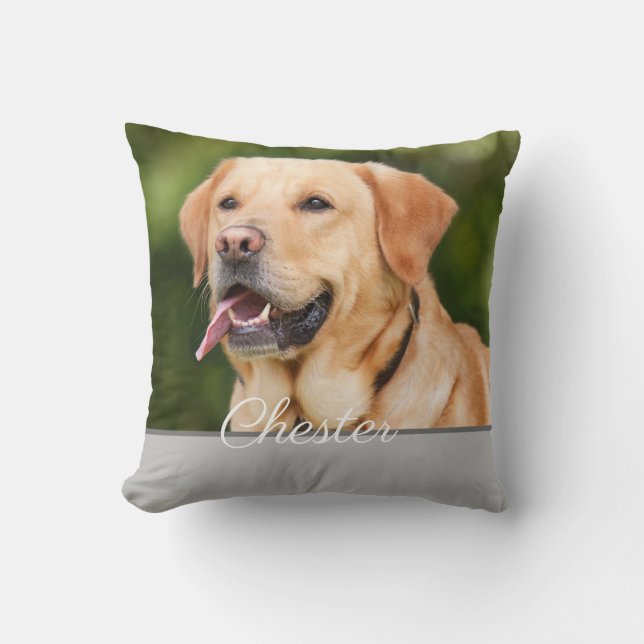 Personalized Pet Portrait Pillow (Front)