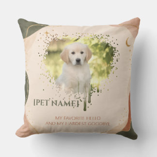 Personalized Pet Portrait Throw Pillow