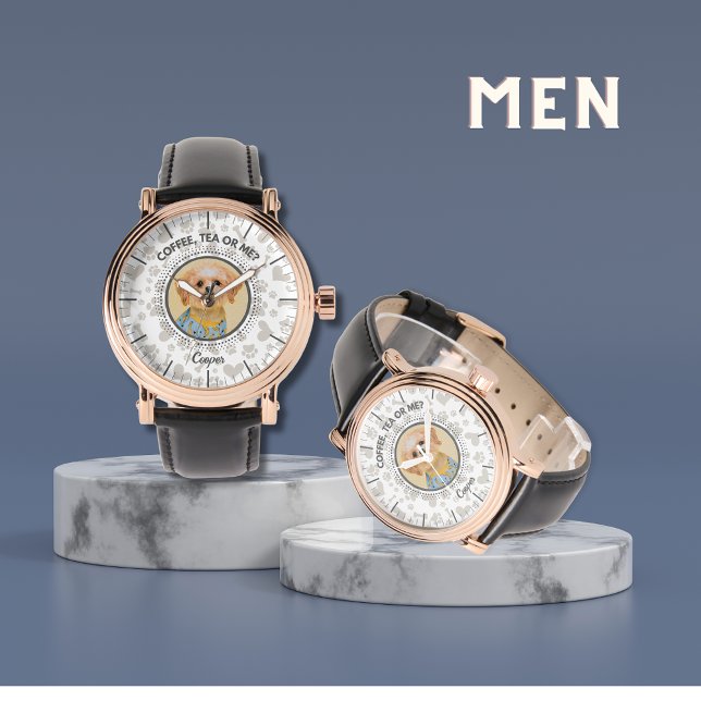 Personalized Pet Portrait Timepiece - Adult & Kids Watch (Custom Pet Photo Watch)