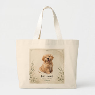 Personalized Pet Portrait Tote Bag