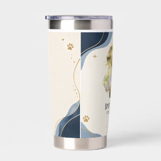 Personalized Pet Portrait Water Bottle Insulated Tumbler