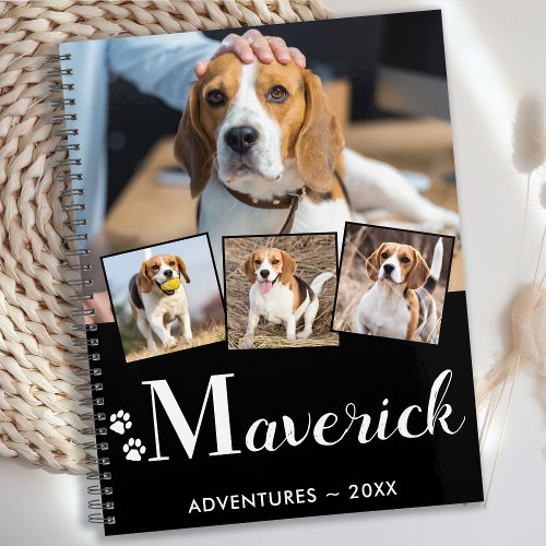 Personalized Pet Puppy Dog Monogram Name 5 Photo Planner