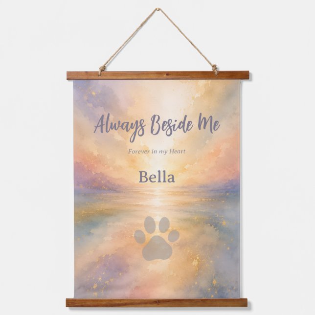 Personalized Pet Remembrance Tapestry for Pet (Front)