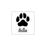 Personalized Pet Signature Paw Print Rubber Stamp