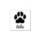 Personalized Pet Signature Paw Print Rubber Stamp