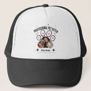 Personalized Pet Sitter Photo & Name Trucker Hat