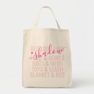 Personalized Pet Sitter Vacation Packing List on Tote Bag