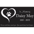 Personalized Pet Stone 6" x 10" Granite Memorial 