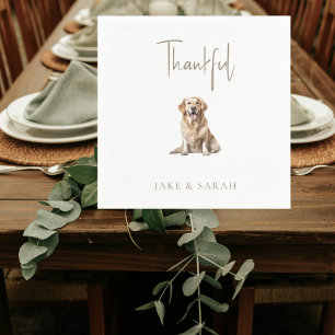 Personalized Pet Thanksgiving Cocktail Napkins