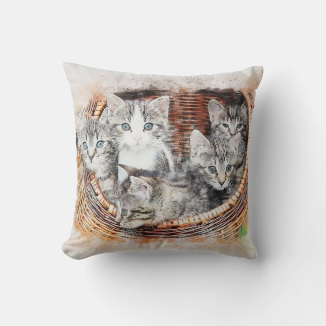 Personalized Pet Throw Pillow (Front)