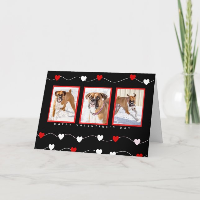 Personalized Pet Valentines Greeting Card (Front)