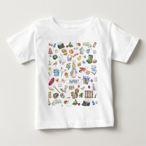 personalized peter the rabbit baby T_Shirt