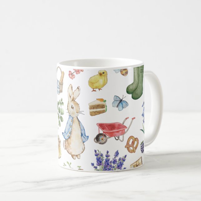 personalized peter the rabbit coffee mug (Front Right)