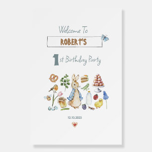 personalized peter the rabbit foam board