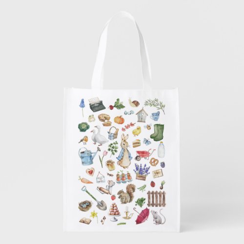 personalized peter the rabbit grocery bag