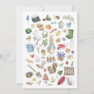 Personalized Peter the Rabbit Invite Card