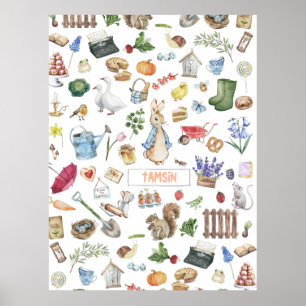 personalized peter the rabbit poster