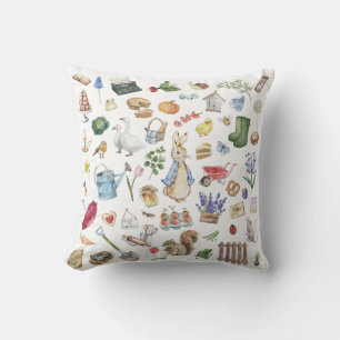 personalized peter the rabbit throw pillow