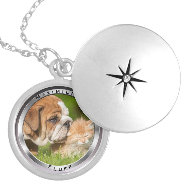 personalized pets locket necklace (Front)
