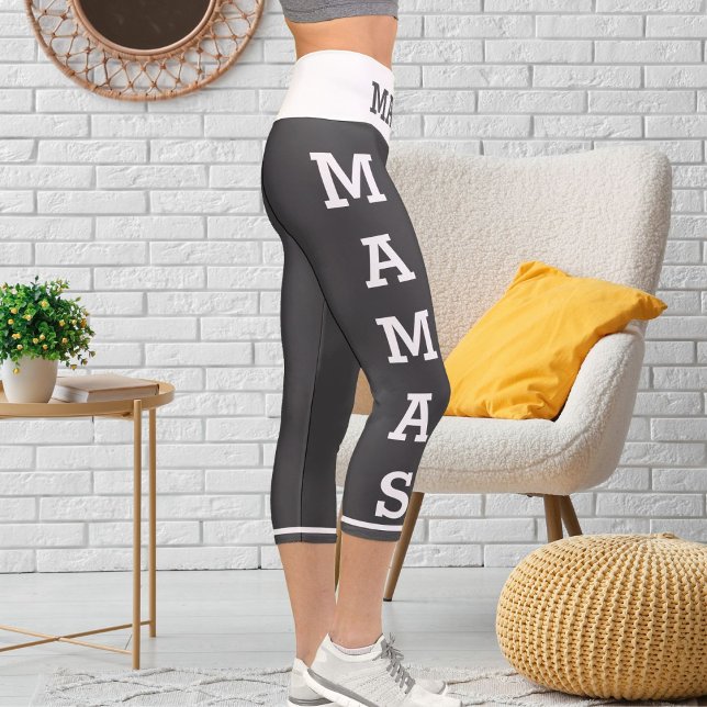 Personalized Pets Mamas Cats High Waisted Capris (Creator Uploaded)