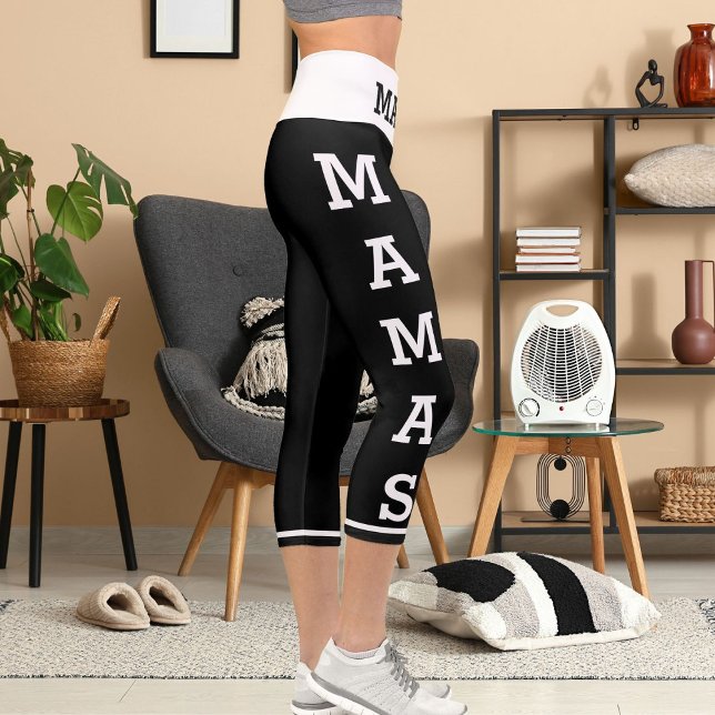 Personalized Pets Mamas Cats High Waisted Capris (Creator Uploaded)