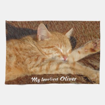 Personalized Pet's Photo Kitchen Towel by SeeingNature at Zazzle