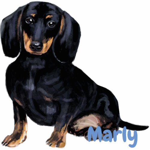 Personalized pets Photo Statuettes Dachshund Cutout