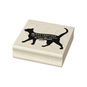 Personalized Pets Return Address Rubber Stamp