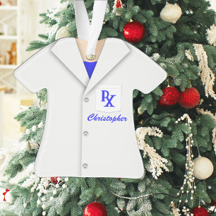 Personalized Pharmacist Lab Coat Ornament