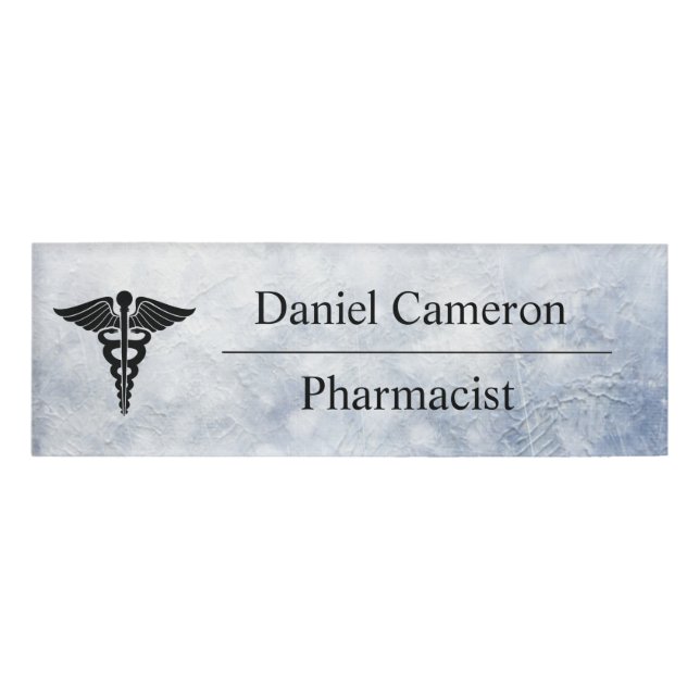 Personalized Pharmacist Name Tag (Front)