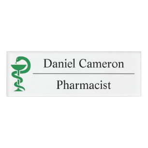 Personalized Pharmacist Name Tag